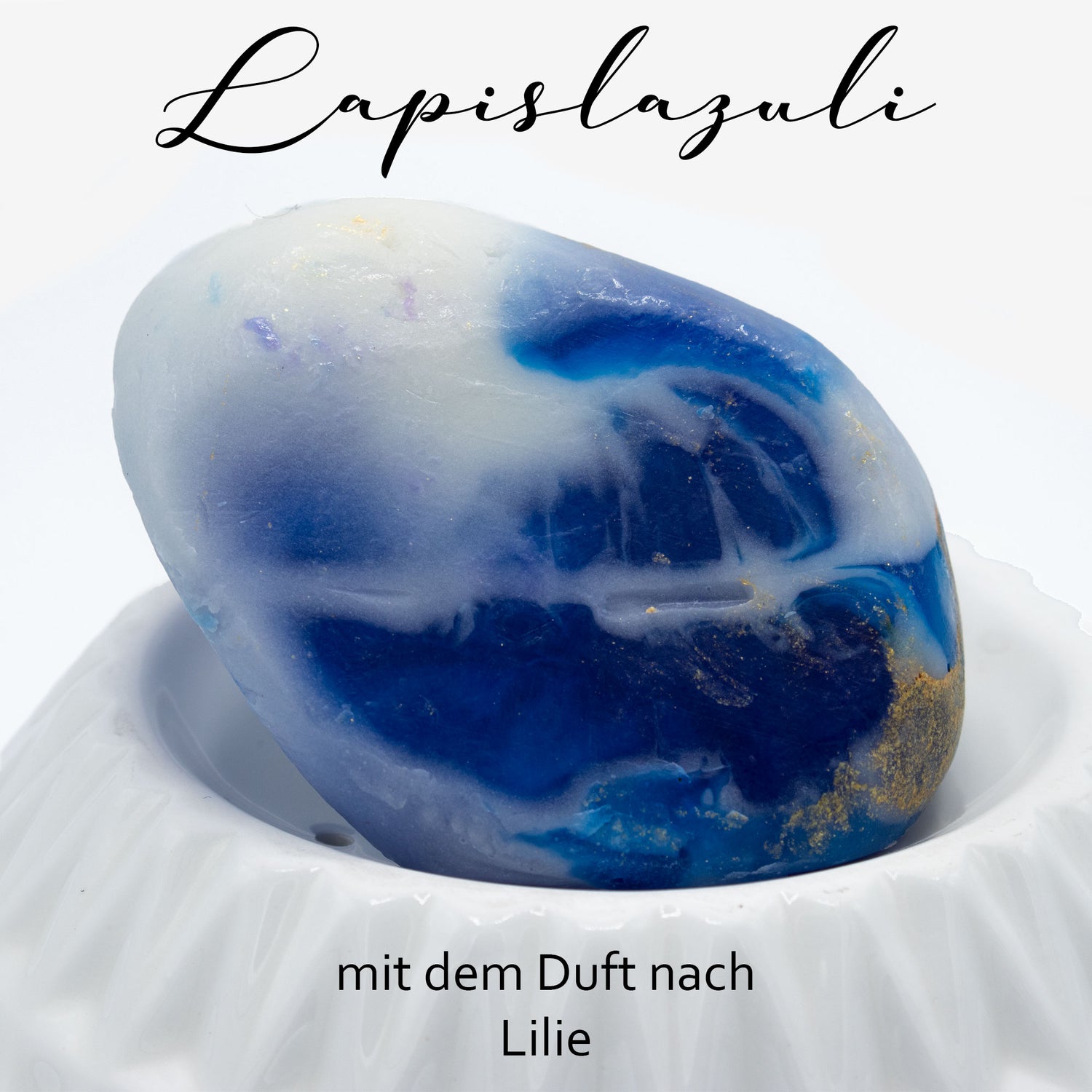 Diamantseife · Kristallseife · Lapislazuli mit dem Duft nach Lilie · Handmade mit ätherischen Ölen - AMADO-SelfCare