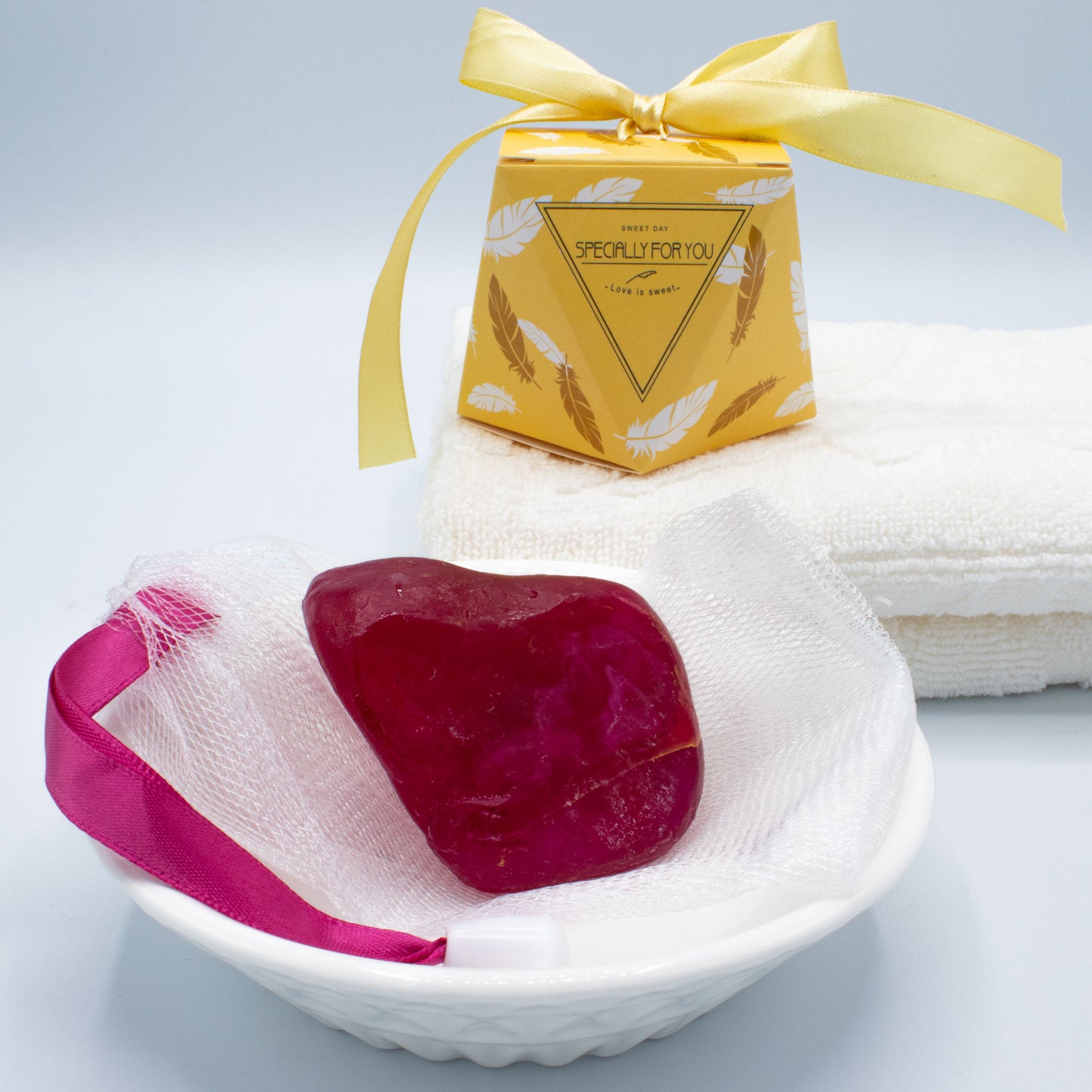 Diamantseife · Kristallseife · Rubin mit dem Duft nach Sommerrose · Handmade mit ätherischen Ölen - AMADO-SelfCare